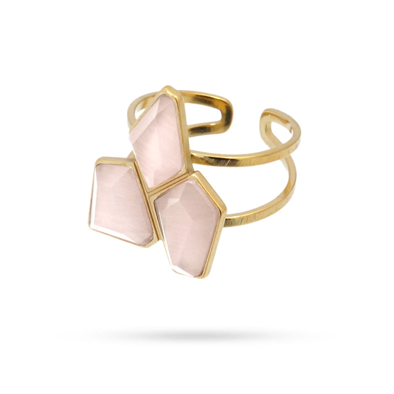 Geranio Crystal Ring (Aavailable in green or white)