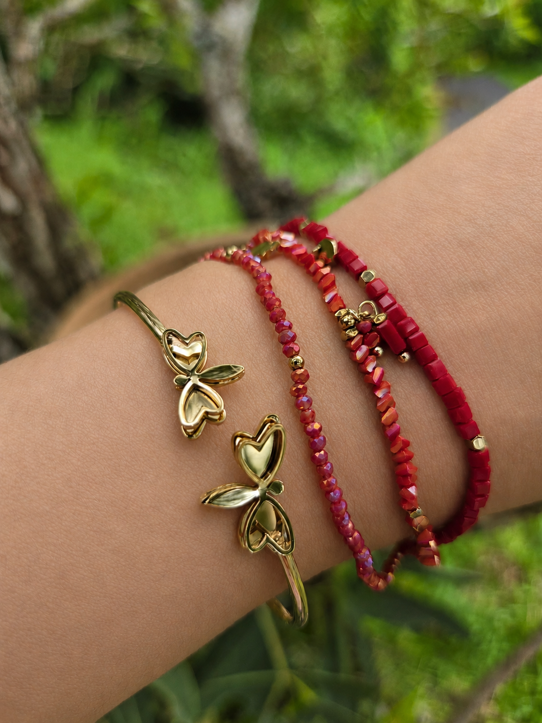 Eternal Butterfly Geometry Bracelet