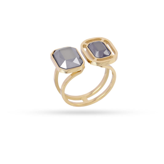 Pixels Ring (Available in gray, pink or yellow)