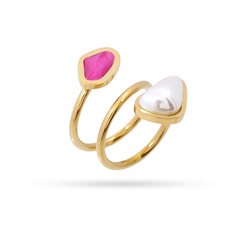Aqua Algae Ring (Available in blue or pink)