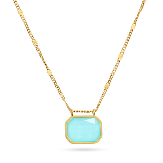 Pixels Spark Necklace (Available in blue or fuscia)