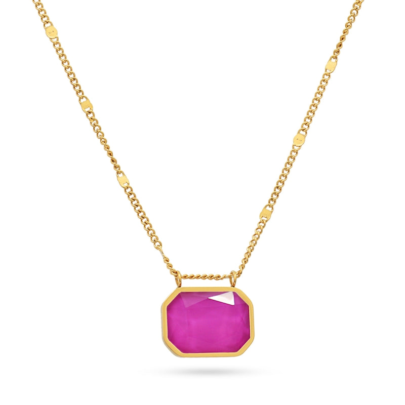 Pixels Spark Necklace (Available in blue or fuscia)