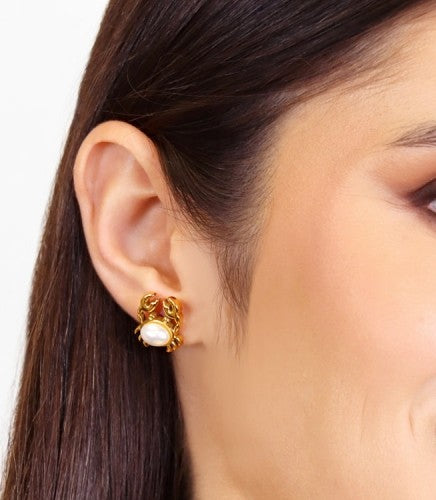 Aqua Silt Earrings